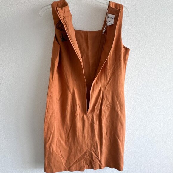 Betsys Things Vintage Embroidered Linen Blend Safari Animal Shift Dress size 8 - Picture 7 of 7